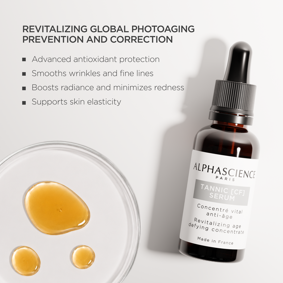 TANNIC [CF] SERUM 30 ML / 1 Fl Oz | ALPHASCIENCE
