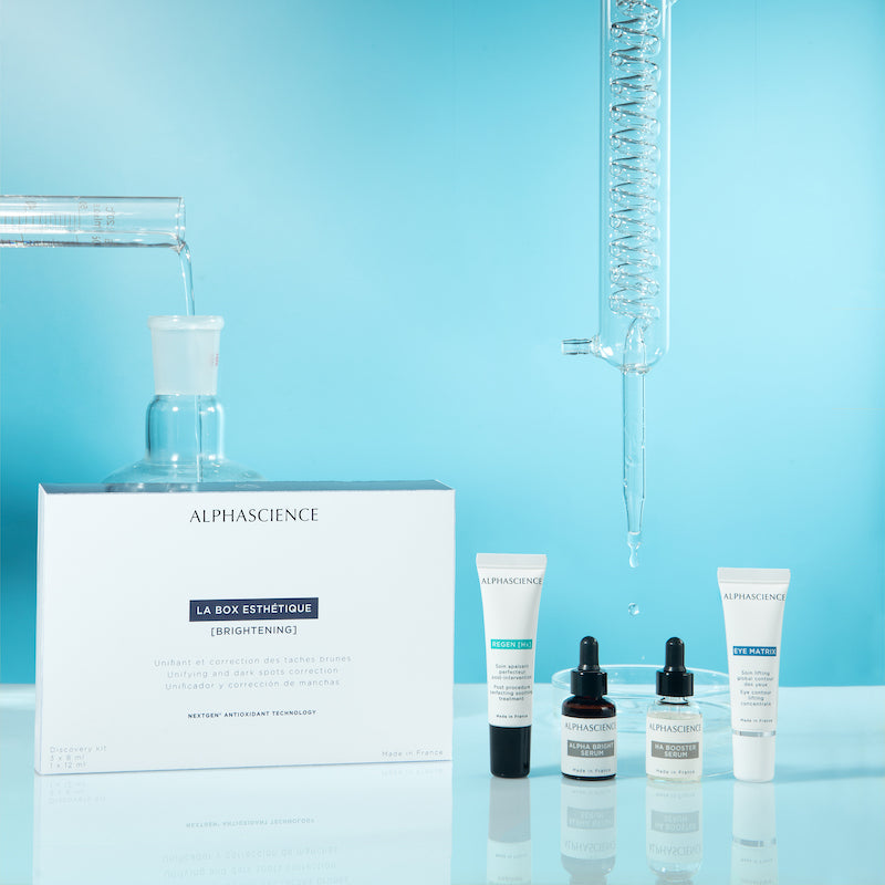 Brightening skincare routine | Dark spot correction serum | Even skin tone products | Hydrating serum for bright skin | Pre and post-aesthetic skin care