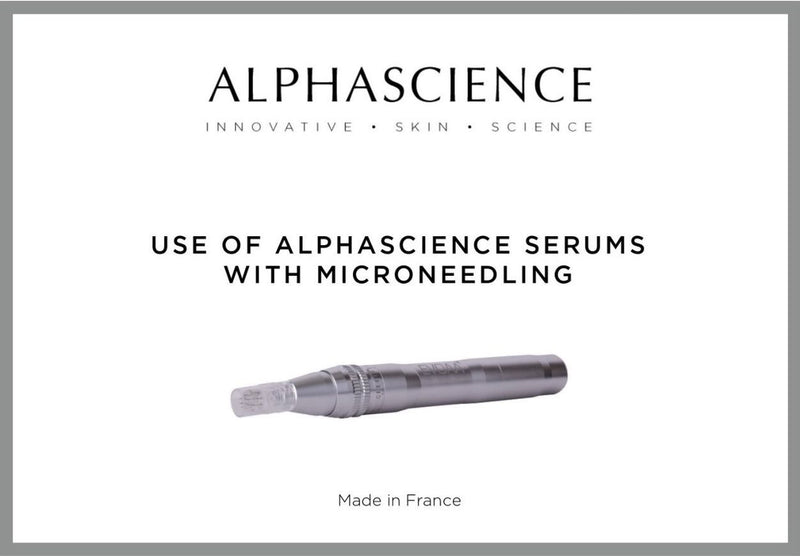 Use of ALPHASCIENCE Serums with Microneedling