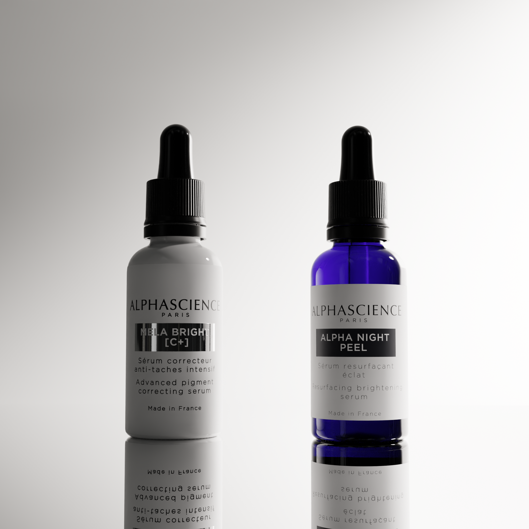 DUO ALPHA NIGHT PEEL + MELA BRIGHT [C+]