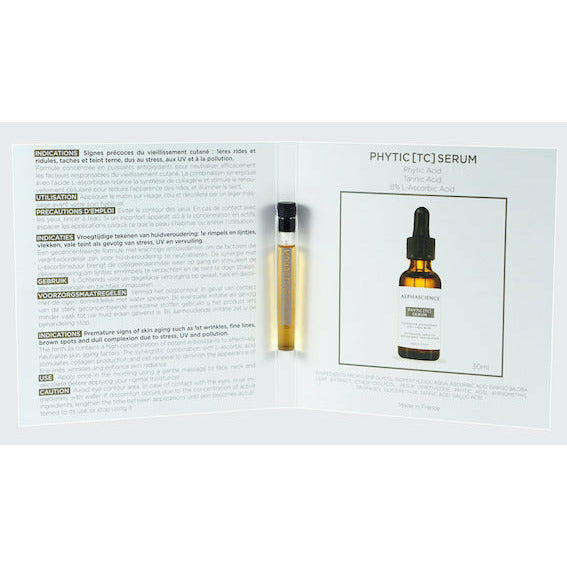 PHYTIC [TC] SERUM 1,5ML MINI BOTTLE + LEAFLET FREE | Anti-aging antioxidant serum | Pore-tightening skincare serum | Fragrance-free skin treatment | Acne-prone skin serum | Environmental protection serum